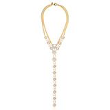 Antique Crystal Drop Necklace
