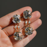 Antique Crystal Drop Earring