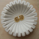 Golden Seashell Stud