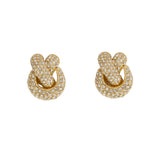 Knotted Pave Studs