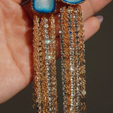 Blue Moira Earring