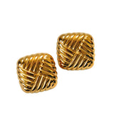 Woven Square Stud