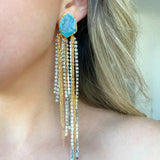 Blue Moira Earring