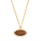 Tiger Eye Pendant Necklace