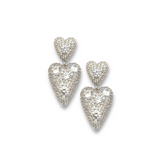 Mini Crystal Heart Drop Earring