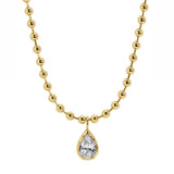 Beaded Pear Necklace
