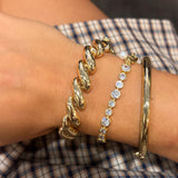 Deconstructed Tennis Bracelet