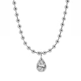 Beaded Pear Necklace