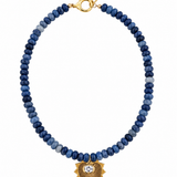 Navy Heart Charm Necklace