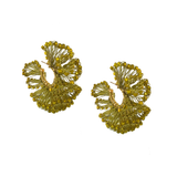 Olive Ruffle Earring