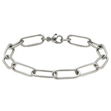 Large Paperclip Chain Bracelet