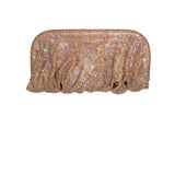 Crystal Clutch Bag - Iridescent Gold