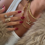 Pave T-Bar Necklace