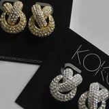 Knotted Pave Studs