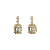 Baguette Pendant Earring