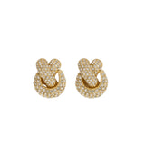 Knotted Pave Studs
