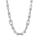U Link Pave Necklace