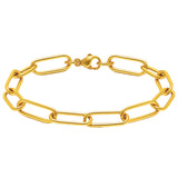 Large Paperclip Chain Bracelet