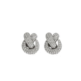 Knotted Pave Studs