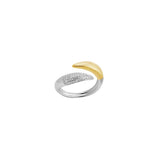 Pave Two Tone Ring