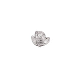 Molten Teardrop Ring | Silver