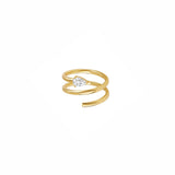 Diamond Spiral Ring
