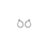 Swirl CZ Stud