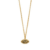 Dalmatian Jasper Eye Pendant Necklace