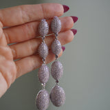 Date Night Drop Earrings - Lavender