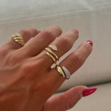 Diamond Spiral Ring