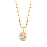 Long Pear Pendant Necklace