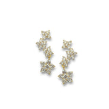 Floral CZ Stud