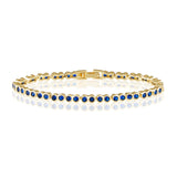 Sapphire Bezel Tennis Bracelet