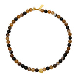 Multi Espresso Zebra Choker