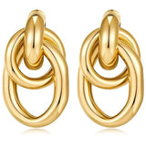 Golden Knot Earrings