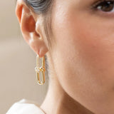 U Link Pave Earring