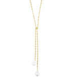 Pearl Tie Necklace