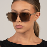 Reina | Transparent Olive & Brown