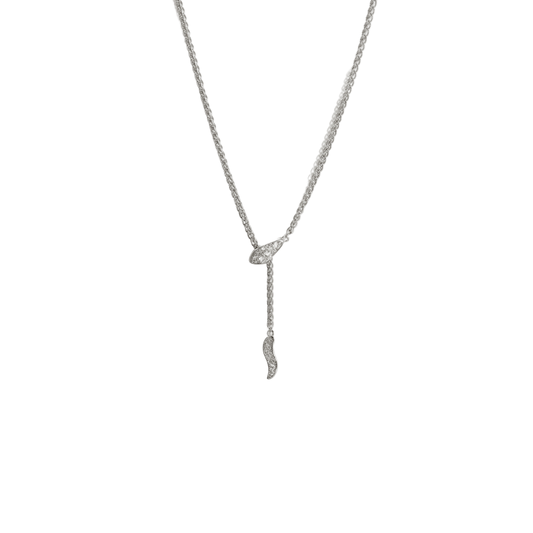 CZ Lariat Necklace