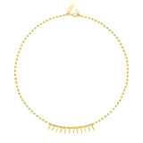 CZ Spike Drop Necklace